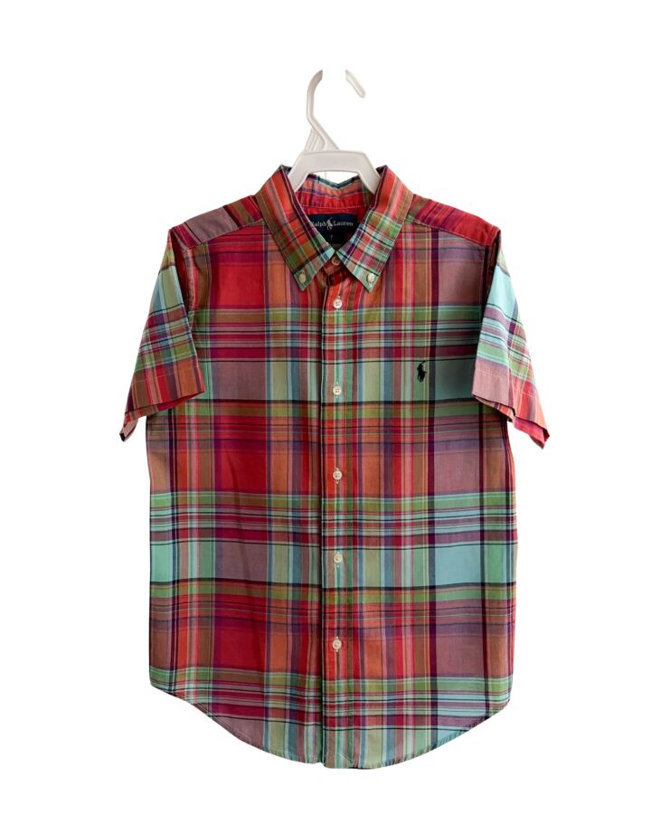 RALPH LAUREN  RED  PLAID  DRESS SHIRT