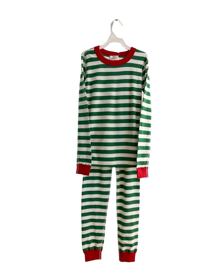 HANNA ANDERSSON  GREEN  STRIPED  LOUNGEWEAR