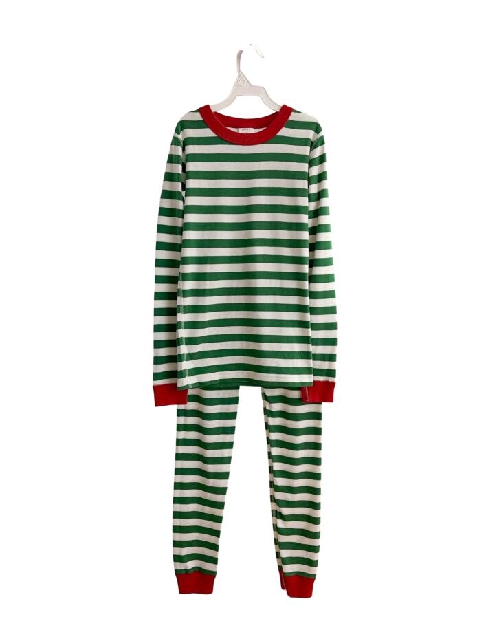HANNA ANDERSSON  GREEN  STRIPED  LOUNGEWEAR