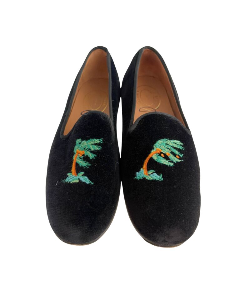 STUBBS & WOOTON BLACK FLATS *EU SIZE 34 *EUC SIZE CHILD 2.5