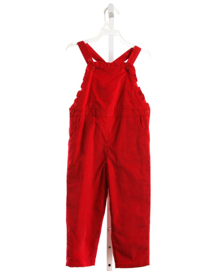 THE LITTLE WHITE COMPANY  RED CORDUROY   ROMPER