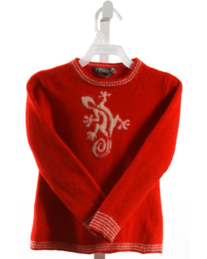 BONPOINT  RED WOOL   PULLOVER