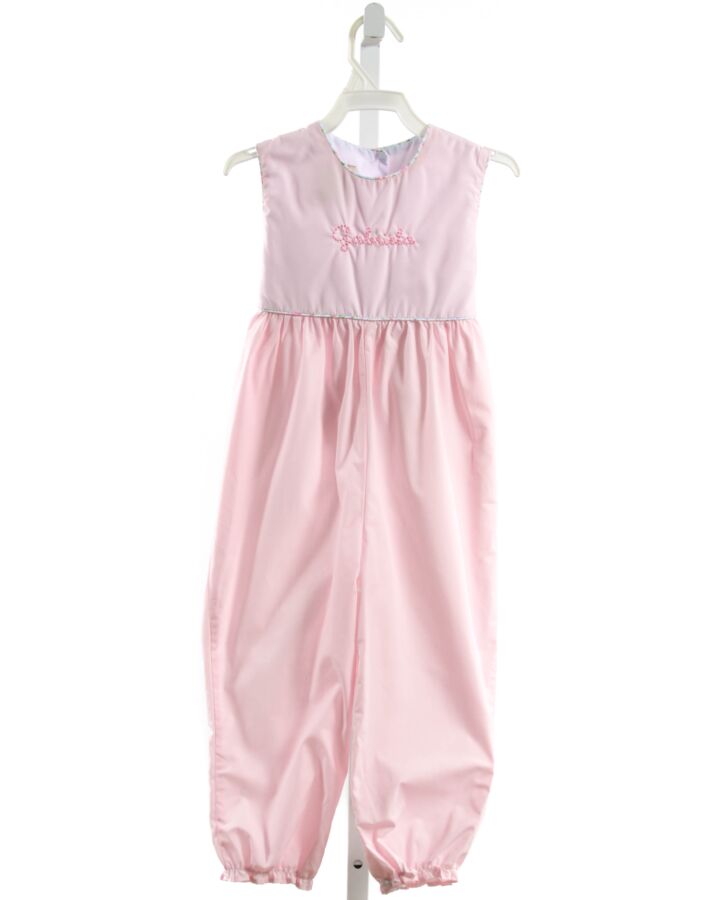 THE BEAUFORT BONNET COMPANY  PINK   EMBROIDERED ROMPER