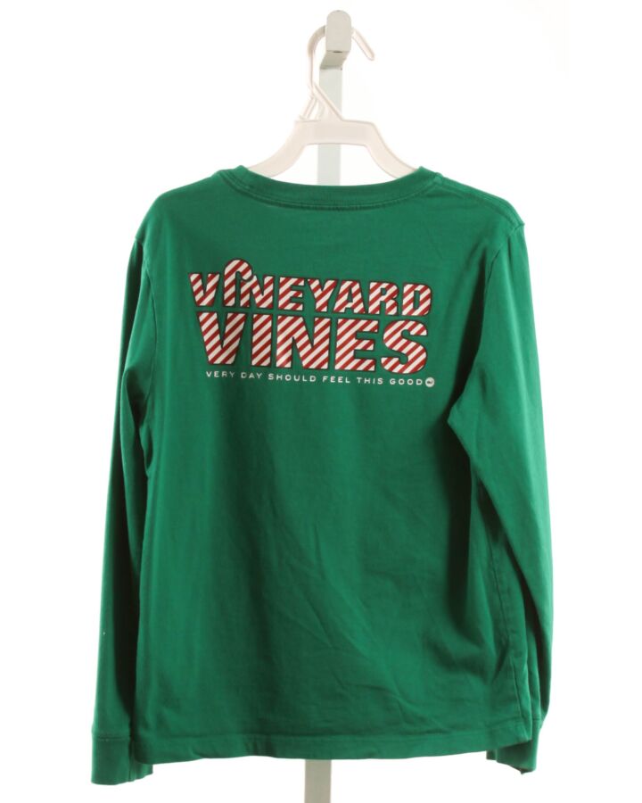 VINEYARD VINES  GREEN  PRINT  KNIT LS SHIRT
