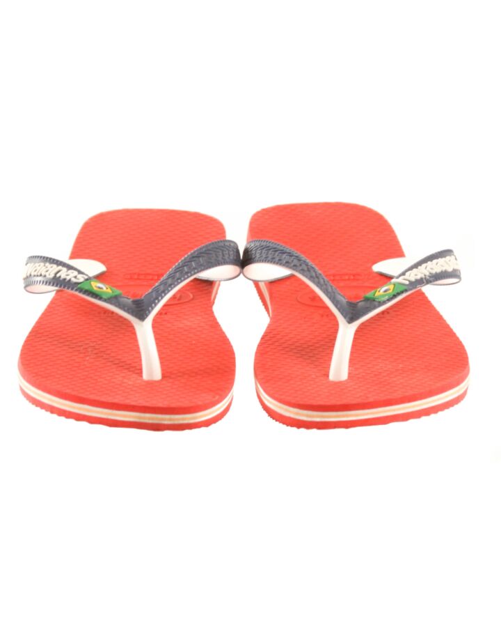 HAVAIANAS BLUE FLIP FLOPS  *EUC SIZE CHILD 2