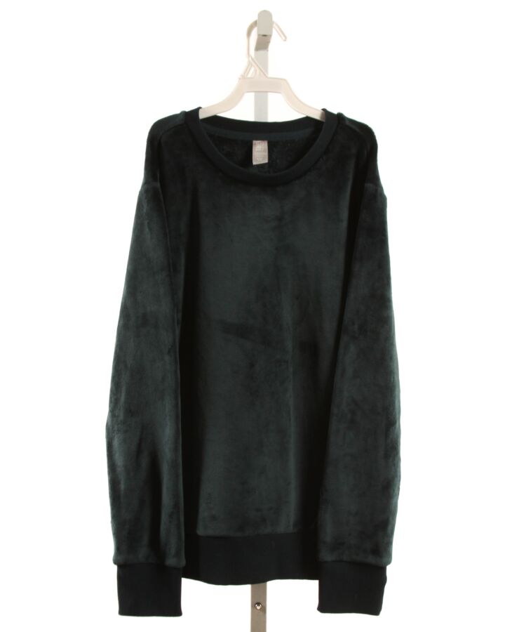 ATHLETA GIRL  FOREST GREEN VELOUR   PULLOVER