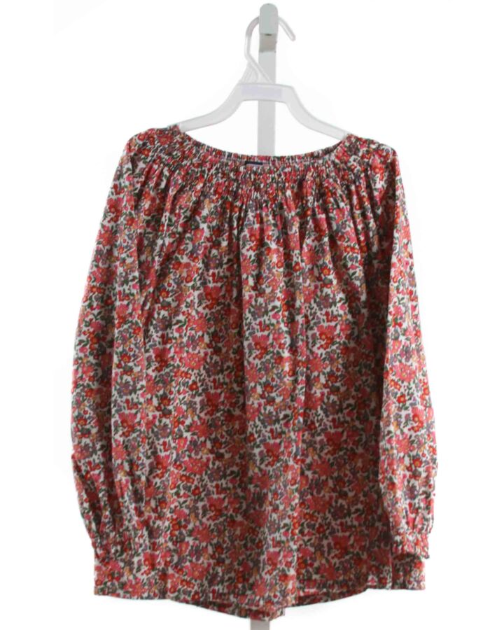 BUSY BEES  RED  FLORAL  SHIRT-LS