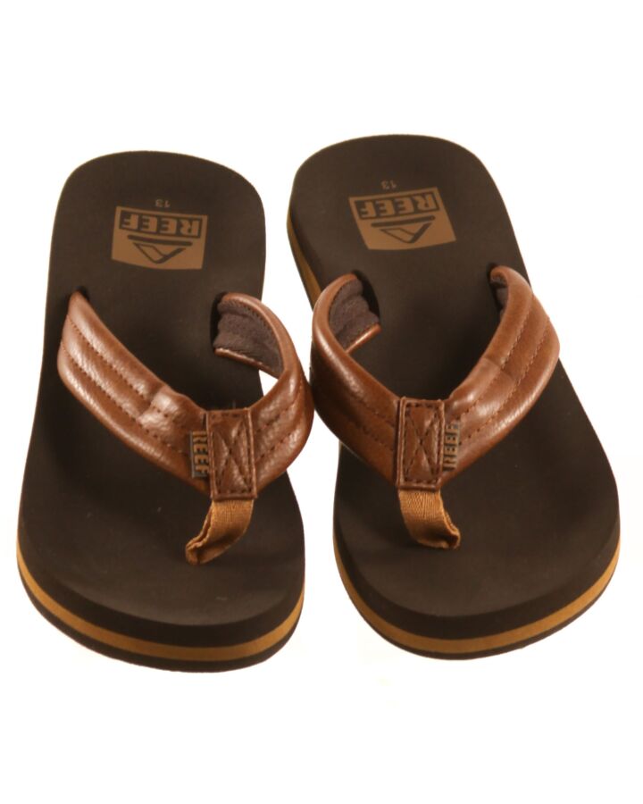 REEF BROWN FLIP FLOPS  *EUC SIZE TODDLER 13