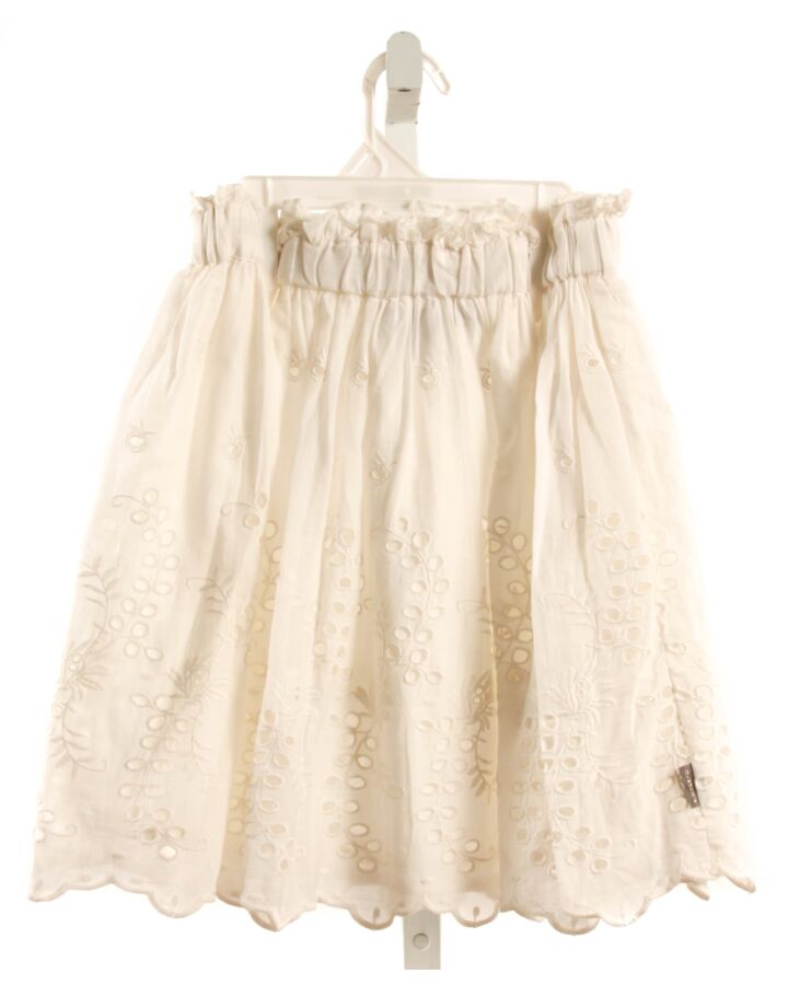CREAMIE  WHITE EYELET   SKIRT