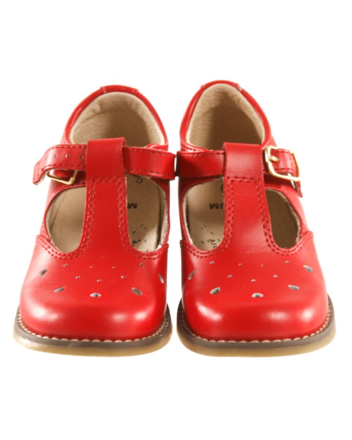 FOOTMATES RED MARY JANES  *EUC SIZE TODDLER 7