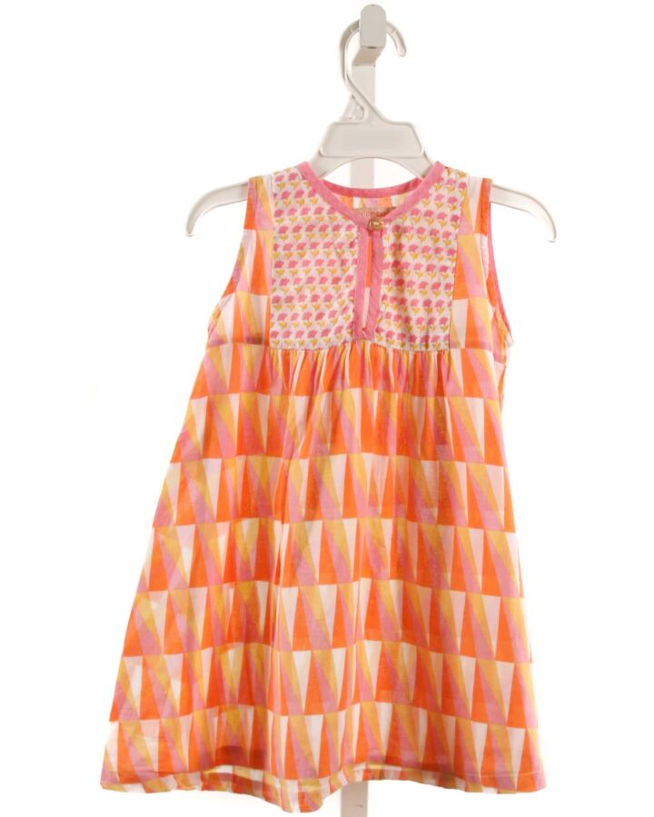 PINK CHICKEN  ORANGE    DRESS