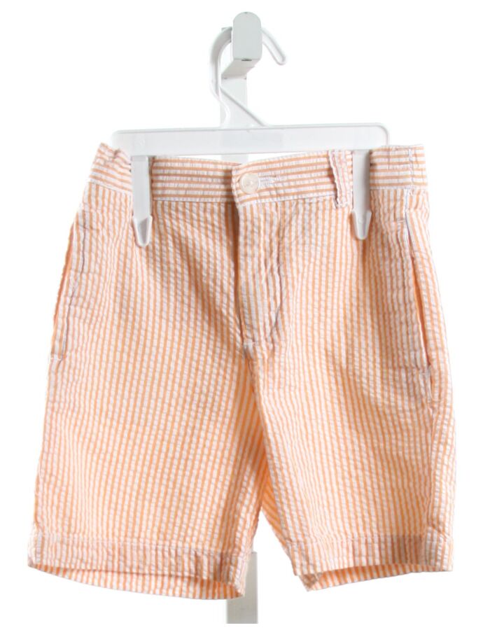 J. KHAKI  ORANGE SEERSUCKER STRIPED  SHORTS