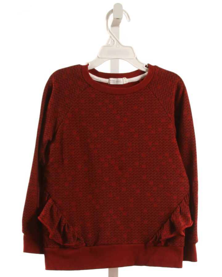 MILES  MAROON    PULLOVER WITH RUFFLE