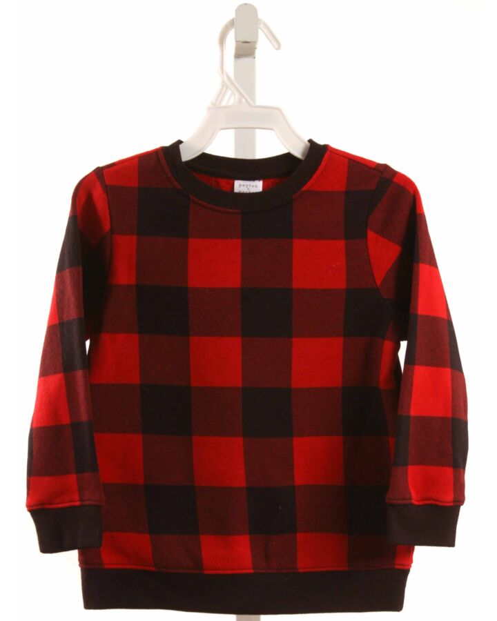 PEYTON & PARKER  RED  CHECK  PULLOVER