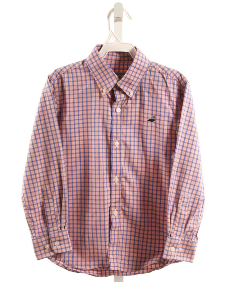 PROPERLY TIED  BLUE  PLAID  DRESS SHIRT