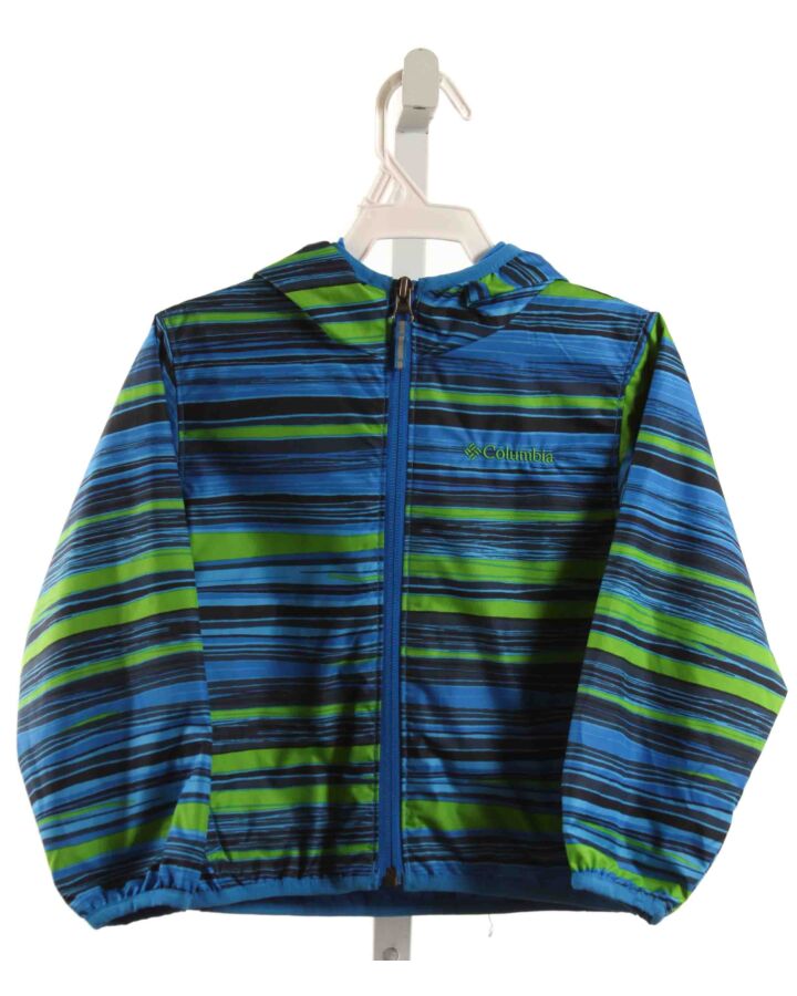 COLUMBIA  BLUE  STRIPED  OUTERWEAR