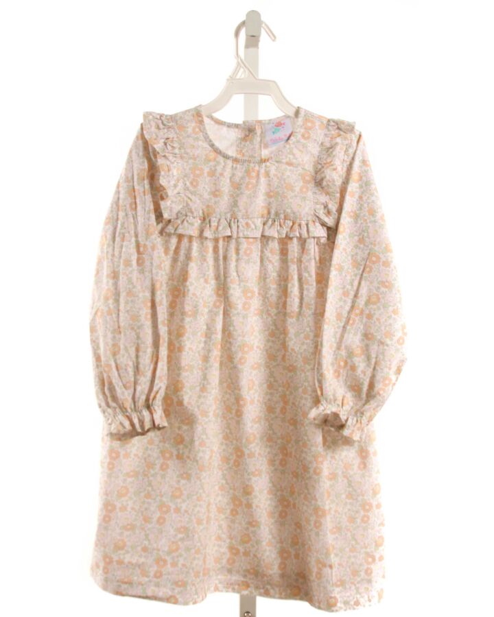 STITCHY FISH  LT PINK  FLORAL  DRESS WITH RUFFLE