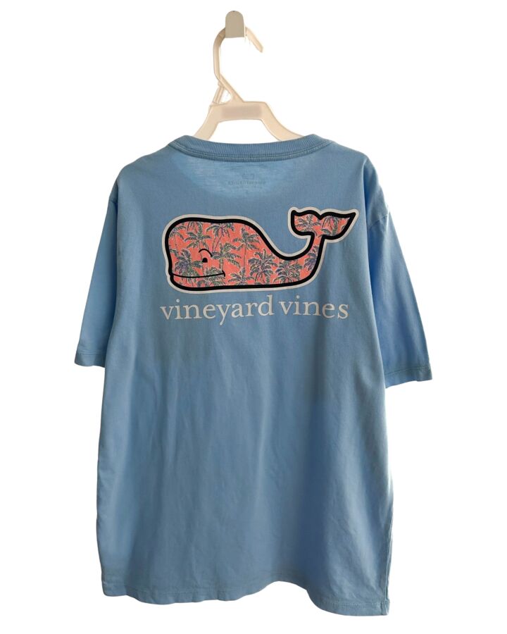 VINEYARD VINES  LT BLUE   PRINTED DESIGN T-SHIRT