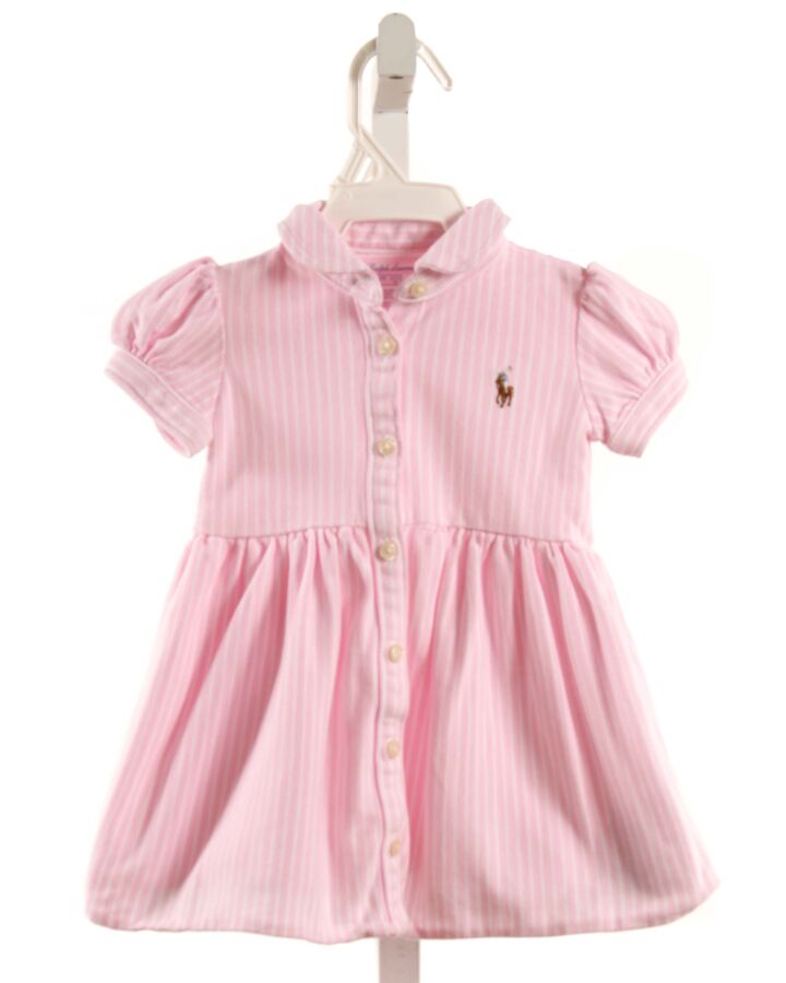 RALPH LAUREN  PINK  STRIPED  DRESS