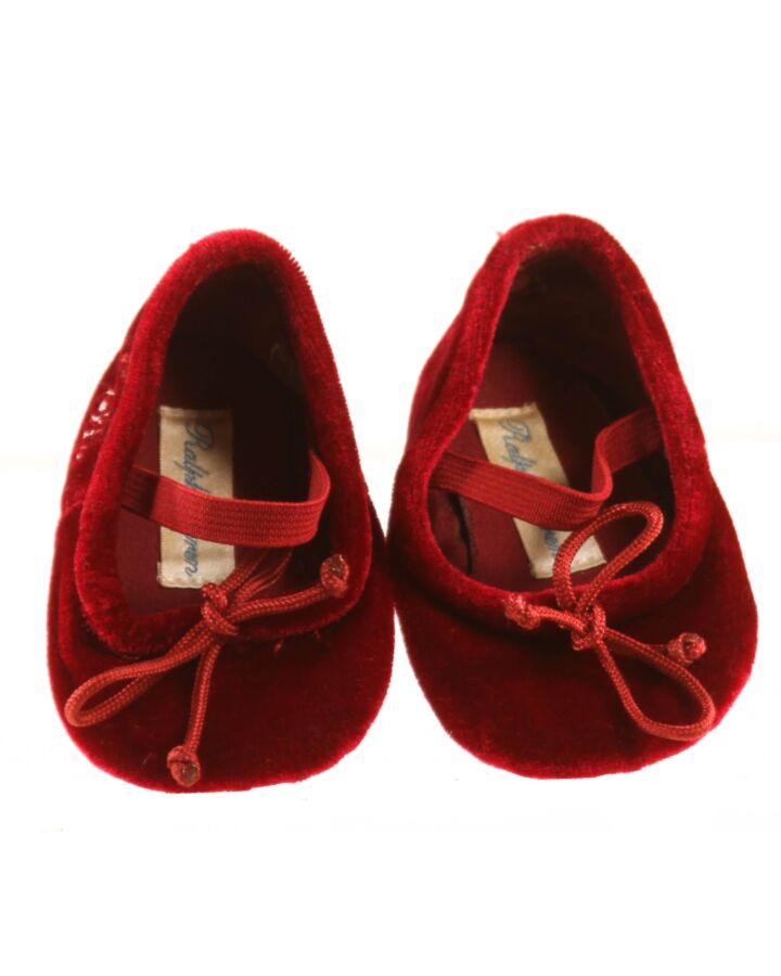 RALPH LAUREN RED SHOES  *EUC SIZE INFANT 1