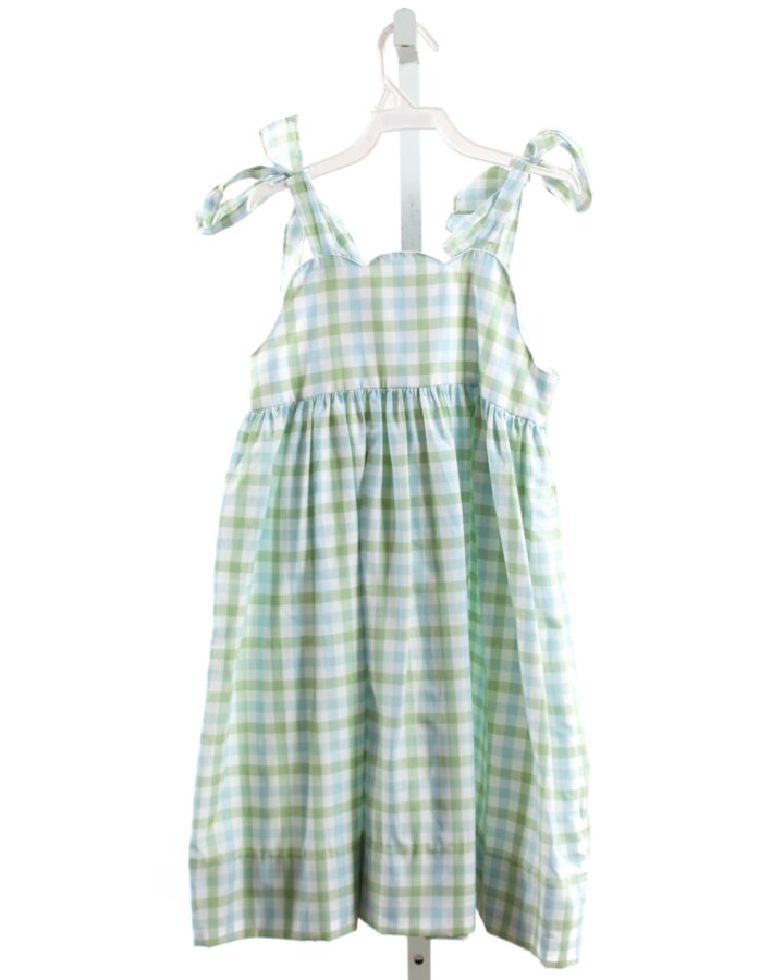 ALICE KATHLEEN  LT GREEN  GINGHAM  DRESS