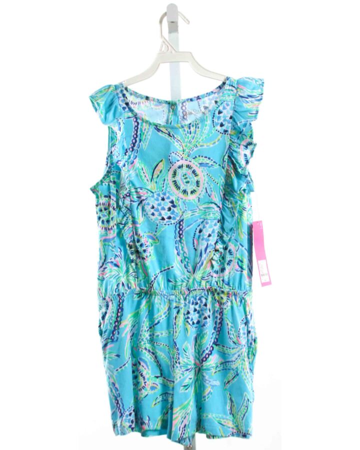 LILLY PULITZER  AQUA    KNIT ROMPER