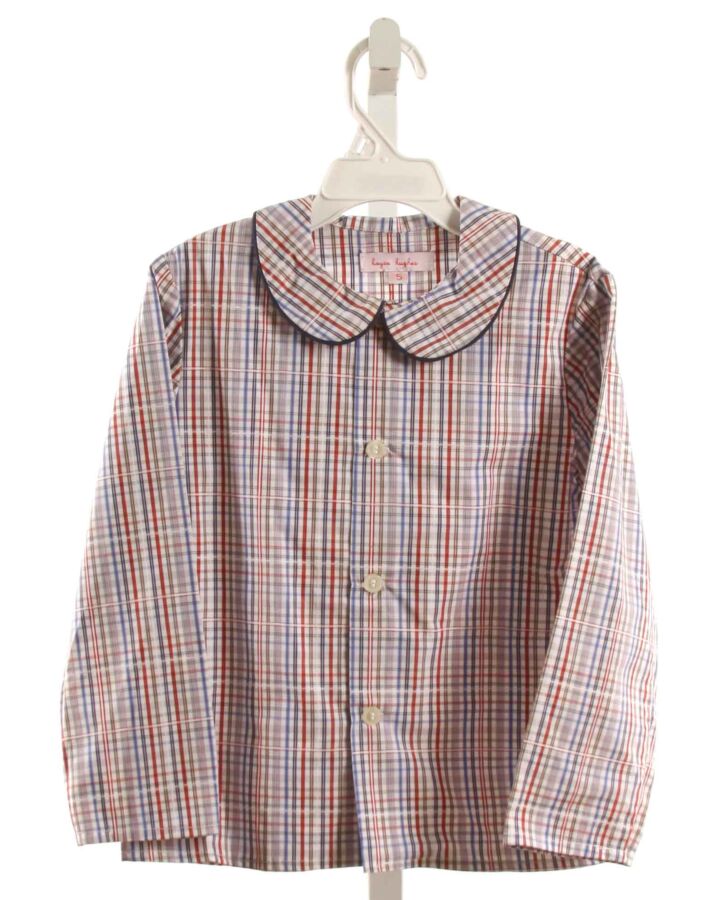 KAYCE HUGHES  MULTI-COLOR  PLAID  DRESS SHIRT