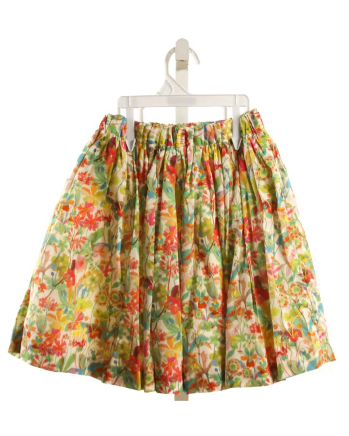 BONPOINT  GREEN  FLORAL  SKIRT