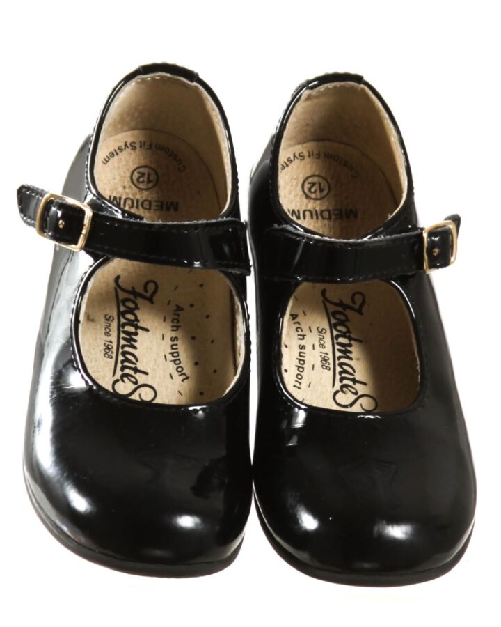 FOOTMATES BLACK MARY JANES *THIS ITEM IS GENTLY USED WITH MINOR SIGNS OF WEAR (MINOR SCUFFS) *VGU SIZE TODDLER 12