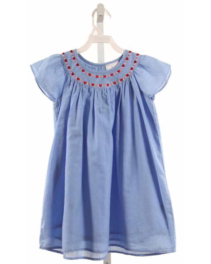 LITTLE ENGLISH  BLUE   EMBROIDERED DRESS