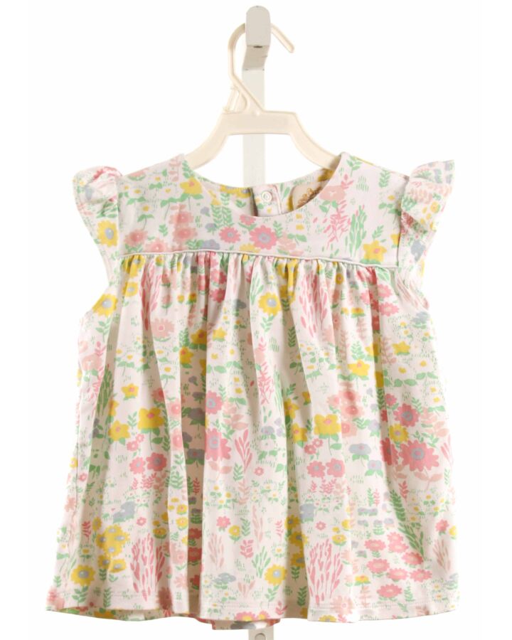 THE BEAUFORT BONNET COMPANY  WHITE  FLORAL  SLEEVELESS SHIRT