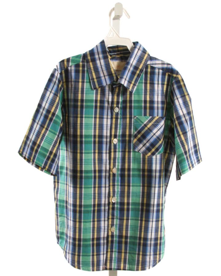 HANNAH KATE  GREEN  PLAID  DRESS SHIRT