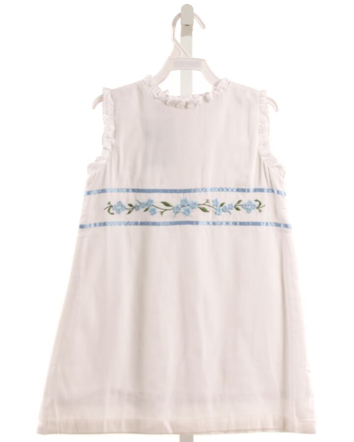 THE OAKS APPAREL   WHITE  FLORAL EMBROIDERED DRESS