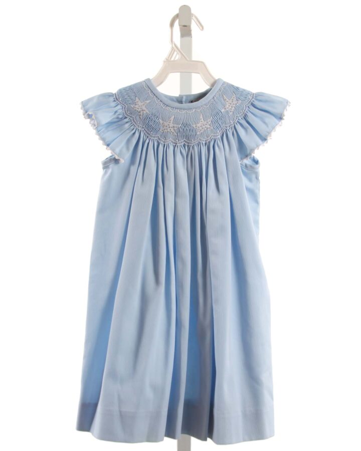 SHRIMP & GRITS  LT BLUE   SMOCKED DRESS