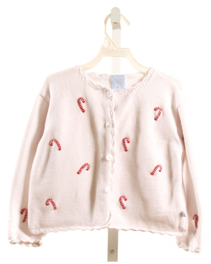BELLA BLISS  WHITE   EMBROIDERED CARDIGAN