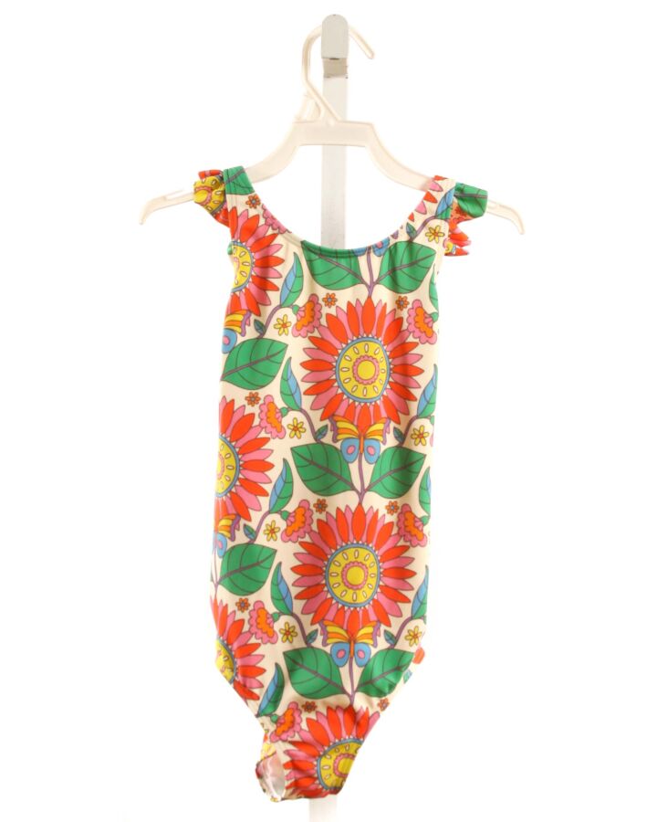 MINI BODEN  RED  FLORAL  1-PIECE SWIMSUIT