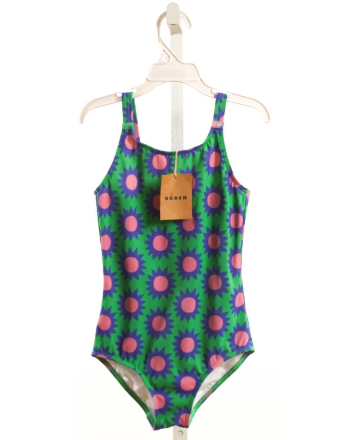 MINI BODEN  GREEN  FLORAL  1-PIECE SWIMSUIT
