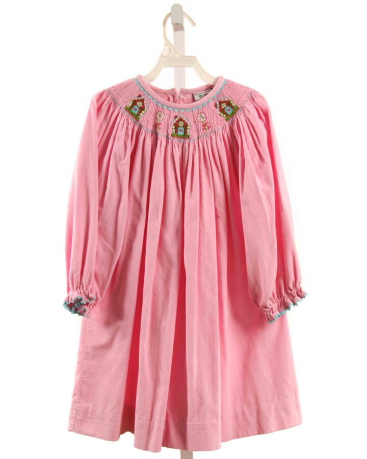 SHRIMP & GRITS  PINK CORDUROY  SMOCKED DRESS