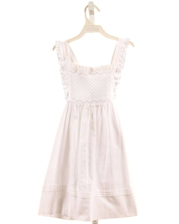 ALICE KATHLEEN  WHITE   SMOCKED DRESS
