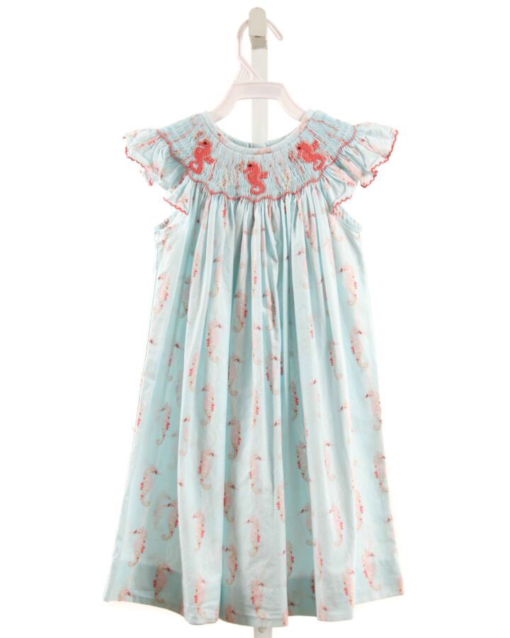 CASTLES & CROWNS  AQUA   SMOCKED DRESS