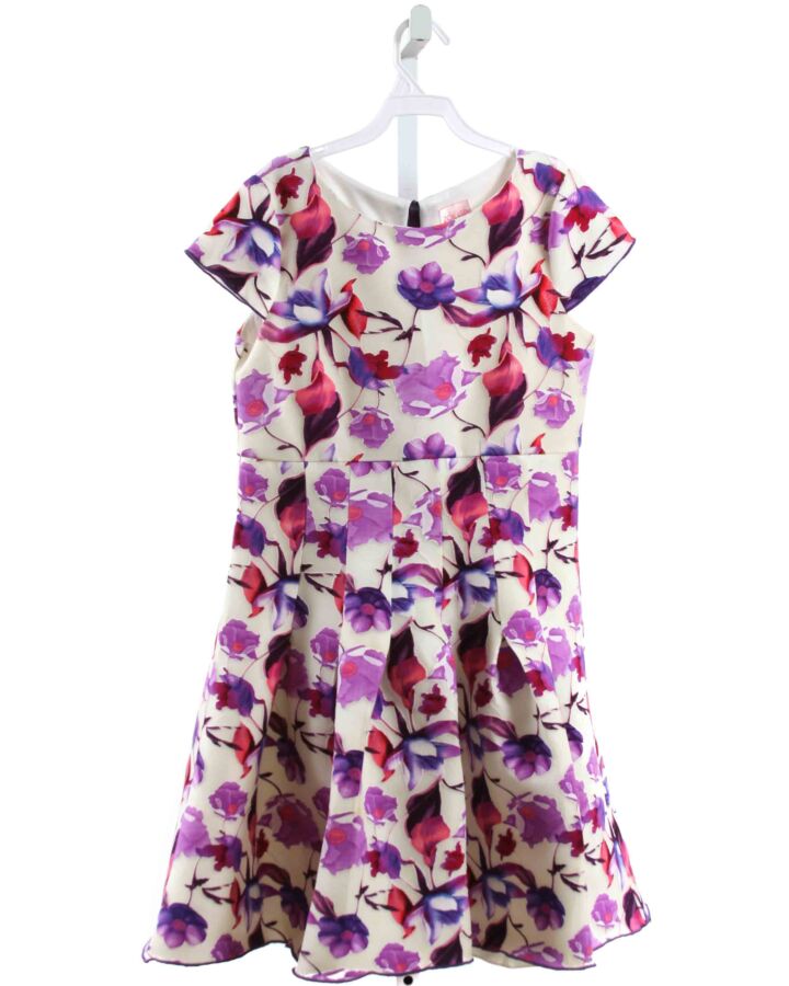 ZOE LTD  PURPLE  FLORAL  PARTY DRESS