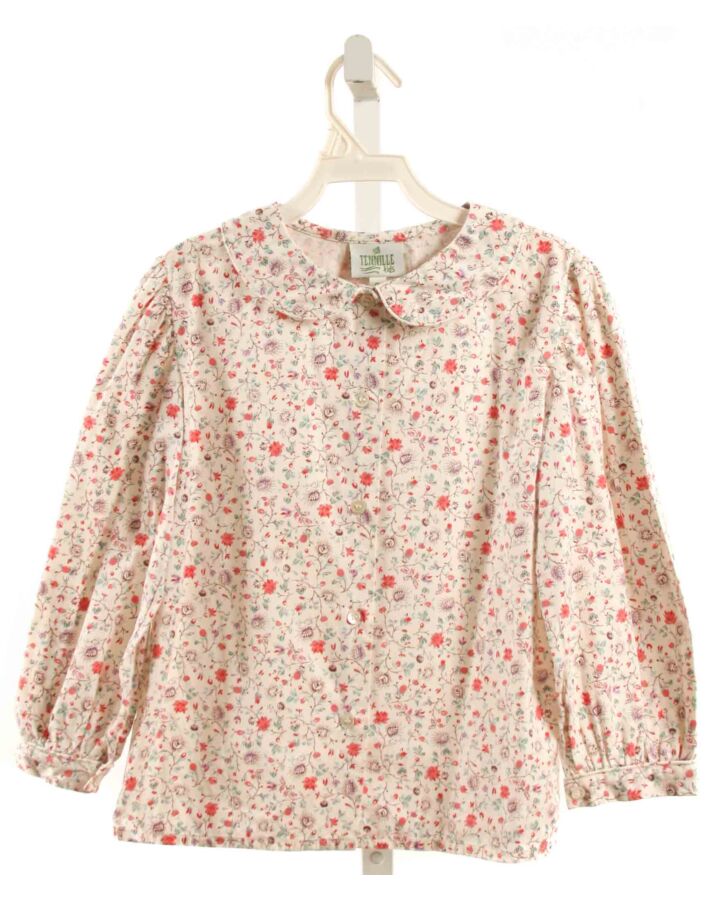 TENNILLE KIDS  WHITE  FLORAL  DRESS SHIRT
