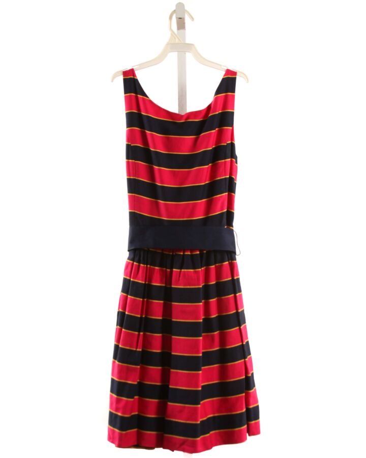 POLO BY RALPH LAUREN  HOT PINK  STRIPED  PARTY DRESS