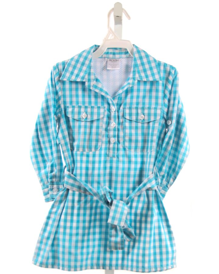 PRODOH  BLUE  GINGHAM  DRESS