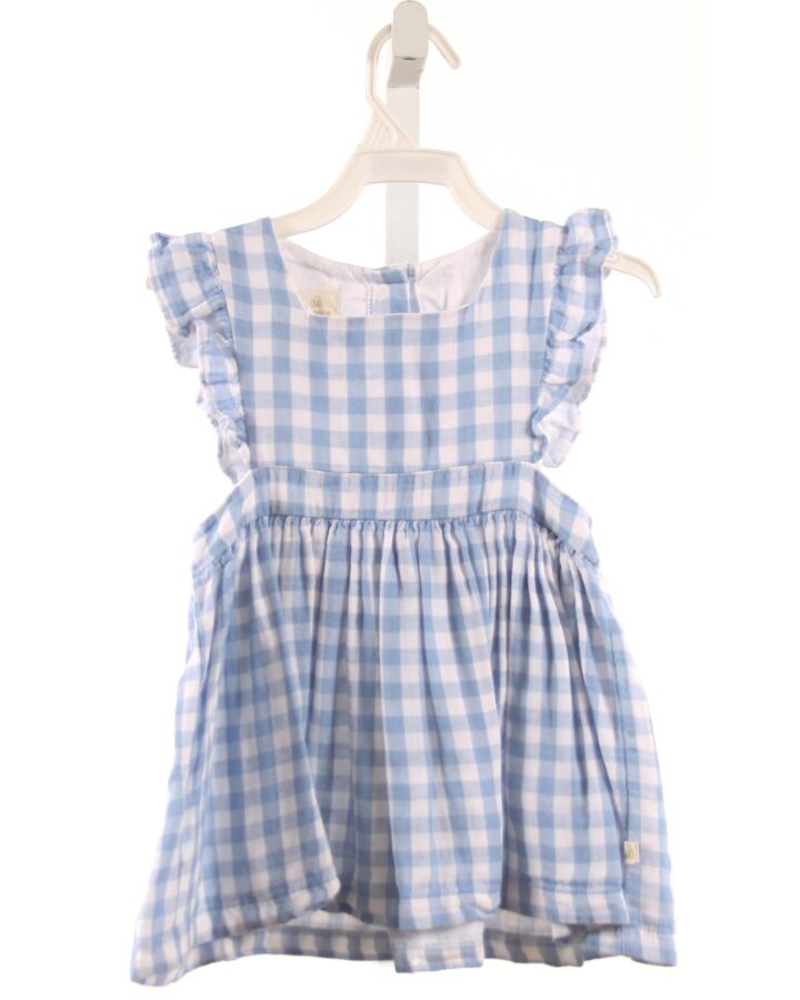 CHARMING MARY  BLUE  GINGHAM  DRESS