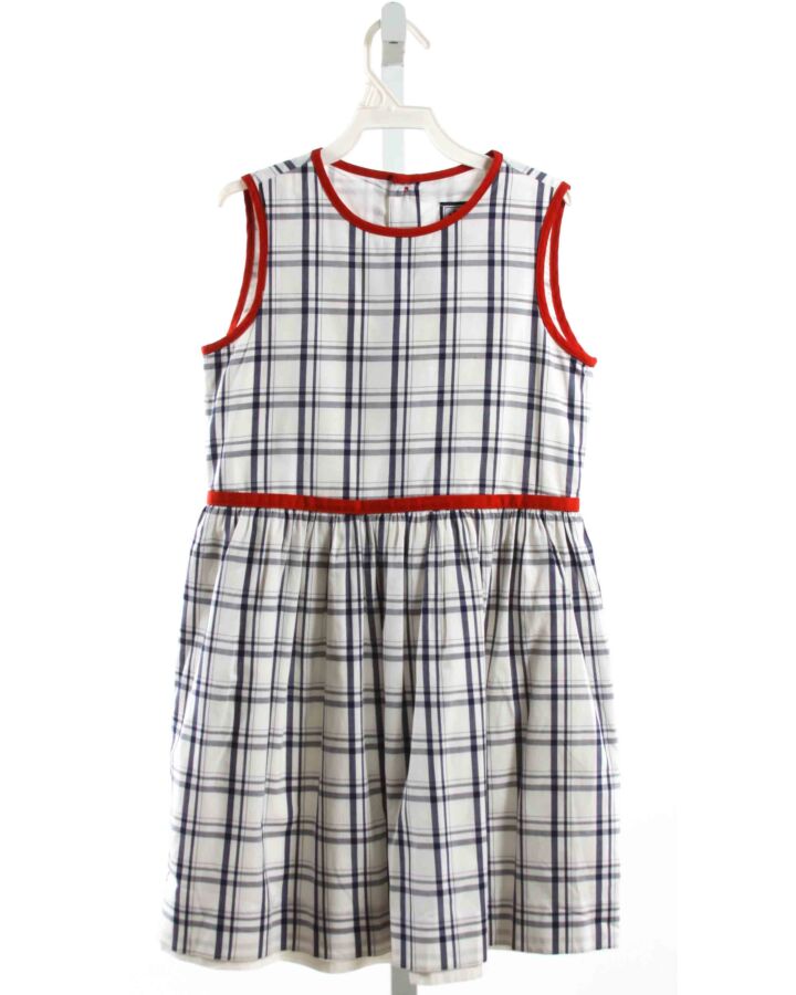 BUSY BEES  NAVY  PLAID  DRESS