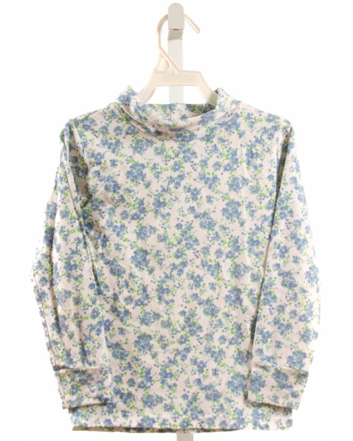 EYELET & IVY  BLUE  FLORAL  KNIT LS SHIRT