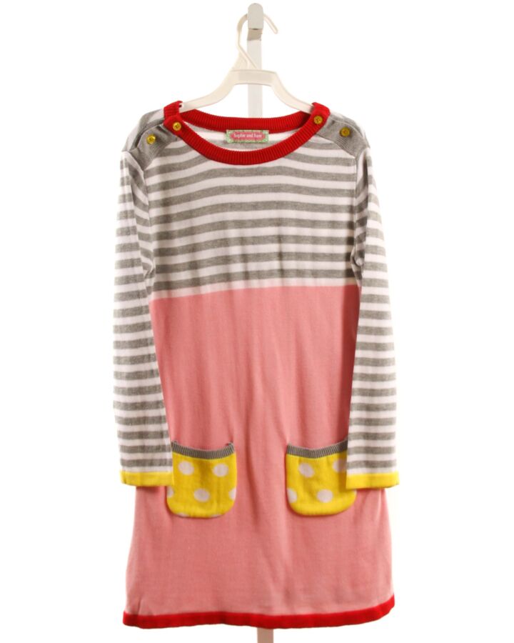 SOPHIE AND SAM  PINK    KNIT DRESS