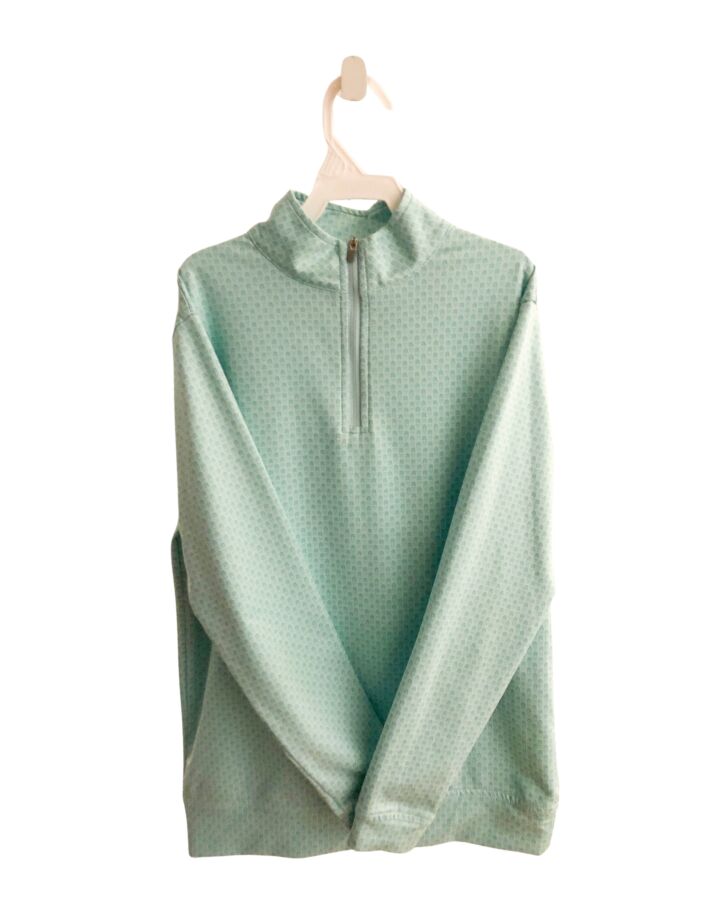 PETER MILLAR  GREEN   PRINTED DESIGN PULLOVER