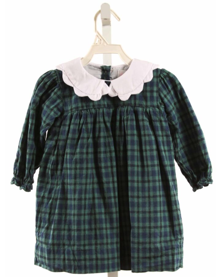CECIL & LOU  GREEN  PLAID  DRESS